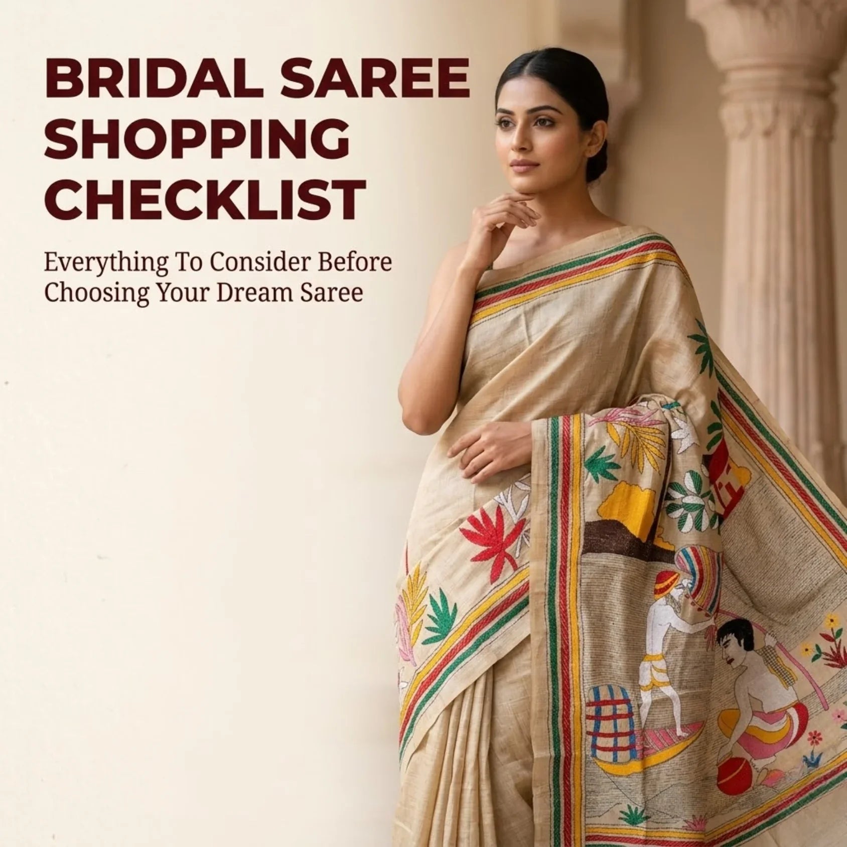 The Ultimate Bridal Saree Shopping Checklist: A Connoisseur’s Guide to Luxury Handloom Heirloom Masterpieces