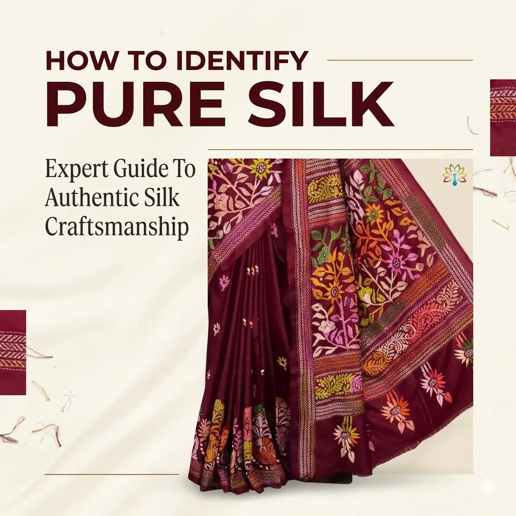 How to Identify Pure Silk Sarees: The Ultimate Connoisseur’s Guide to Authentic Handloom
