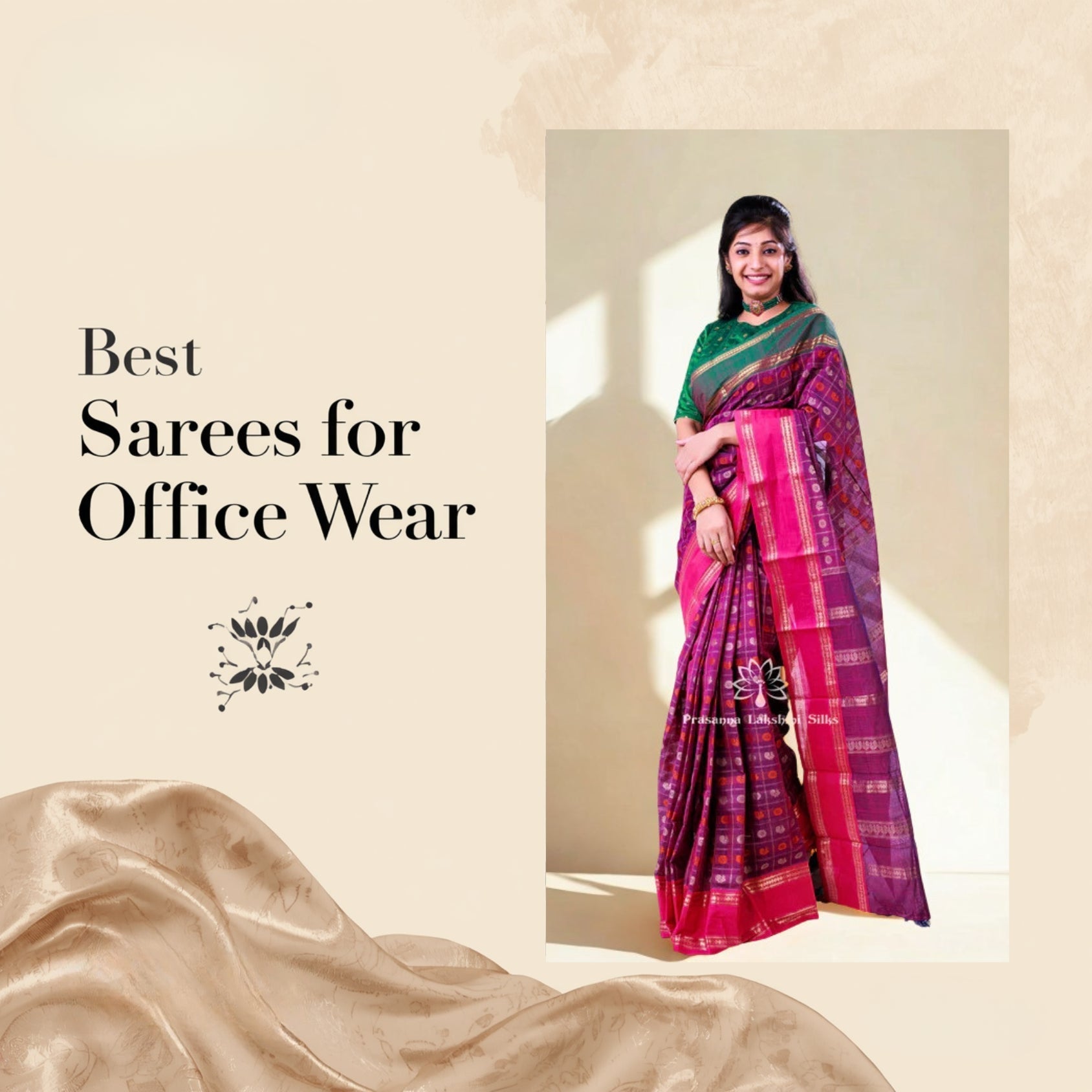 Best Sarees for Office Wear – Elegant & Professional Looks for Working Women
