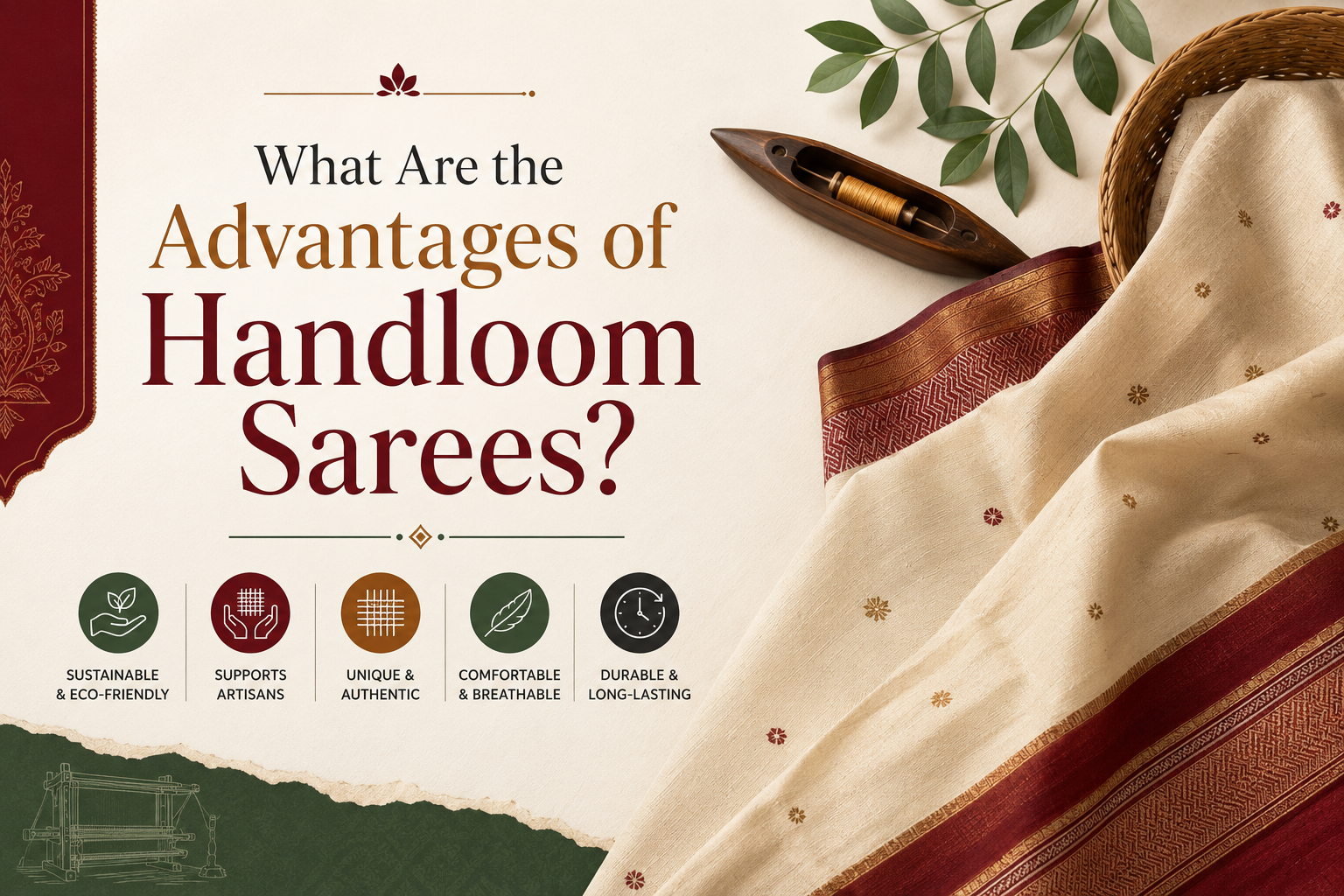 What Are the Advantages of Handloom Sarees? Why Handwoven Textiles Are Worth the Investment