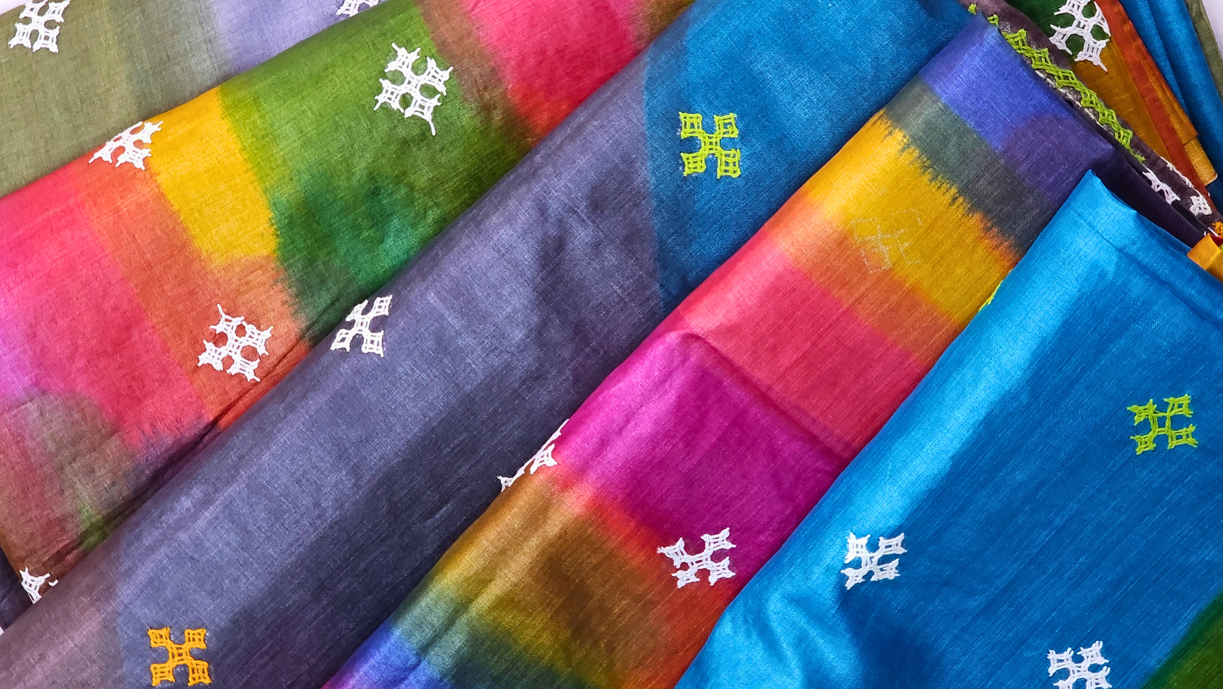 GUJARATHI KUTCH WORK SAREES