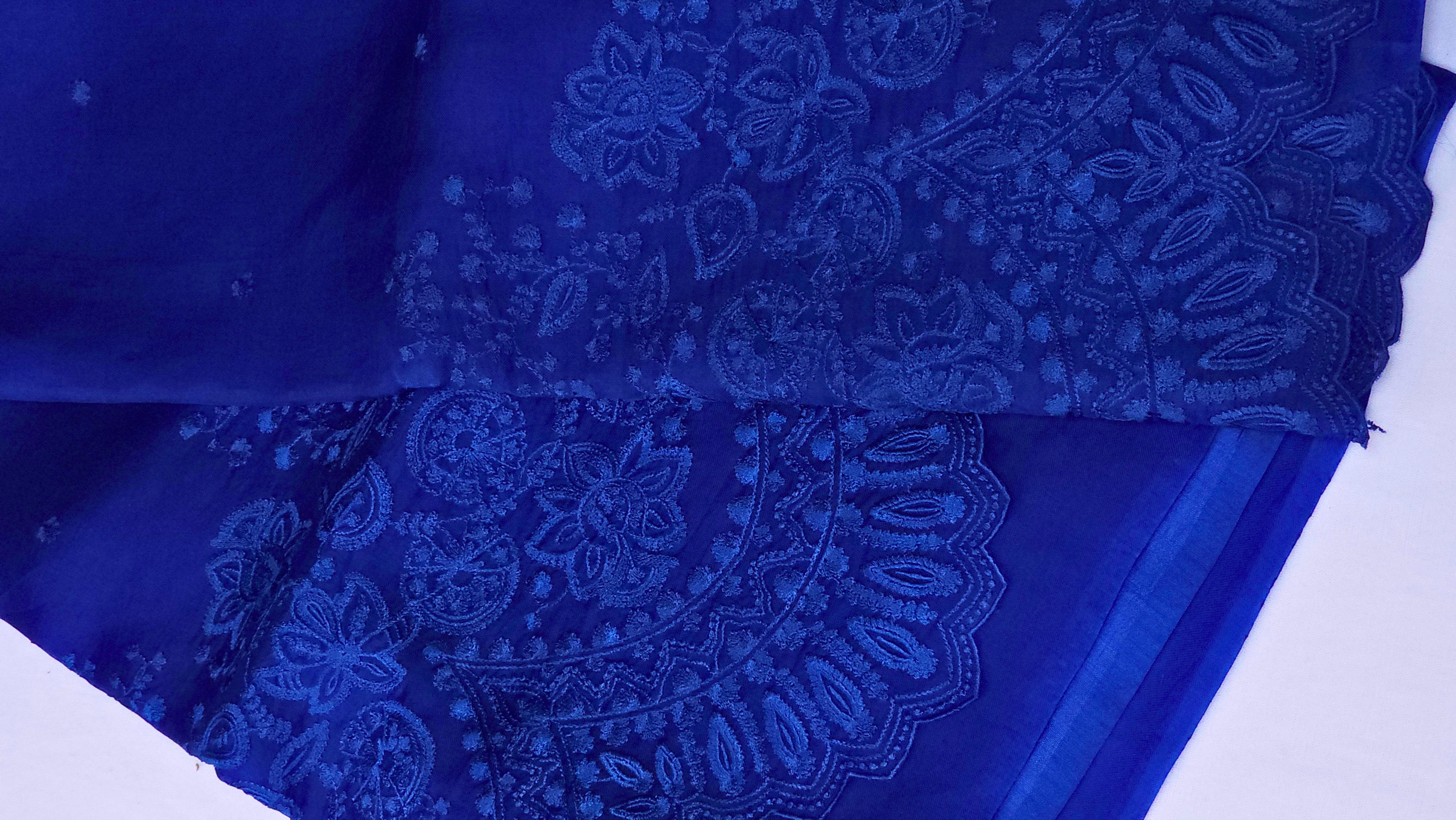 Organza embroidery sarees