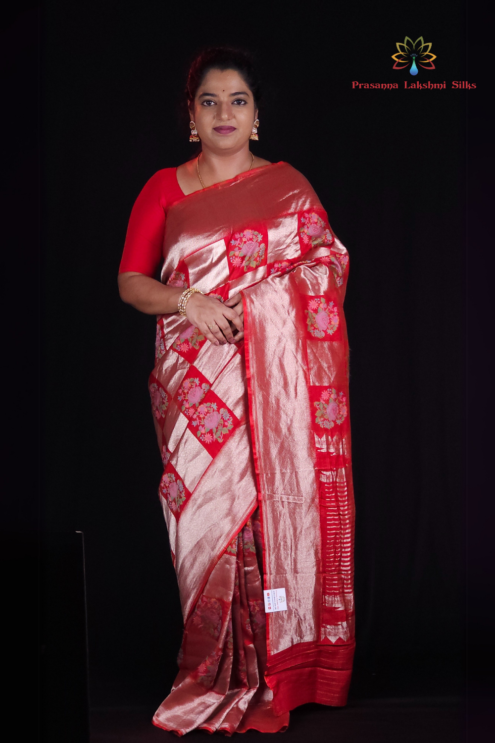  Red Mashru silk saree  