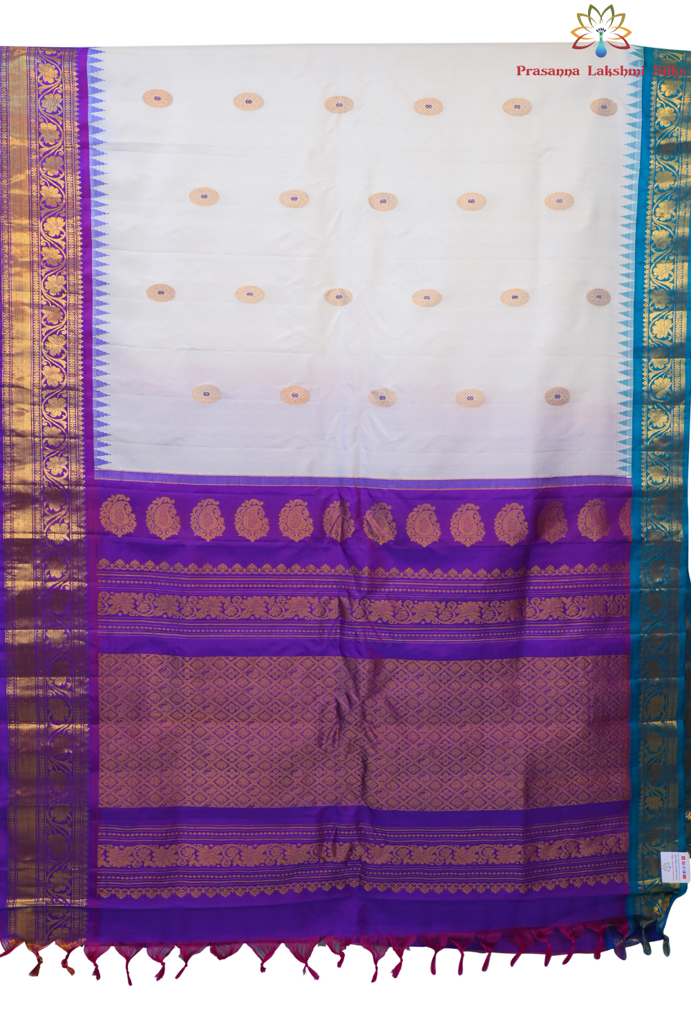 Silk Mark certified red Gadwal silk saree with  zari woven border, perfect for weddings and festive occasions