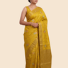 Banarasi Dupion saree with antique zari floral weaving
