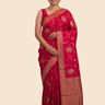 Banarasi Dupion saree with antique zari floral weaving
