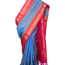 Handloom Gadwal pure silk saree with intricate small zari motifs and rich woven pallu.
