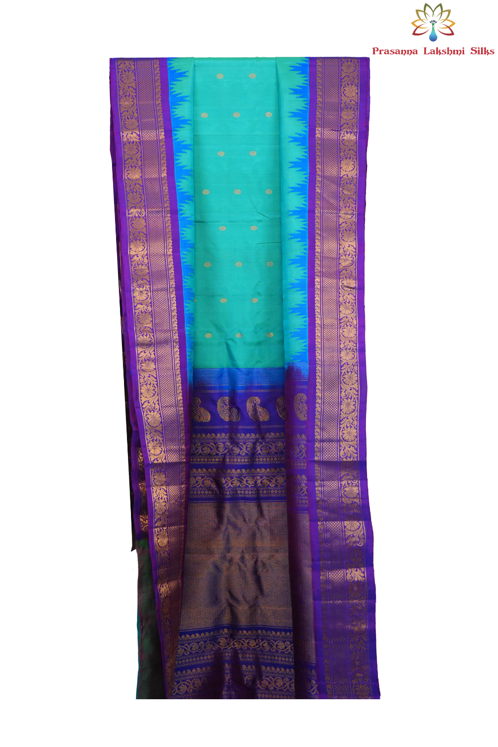 Elegant handloom Gadwal pure silk saree suitable for weddings and special occasions.