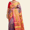 Handloom tissue patola pure silk saree with traditional woven design
