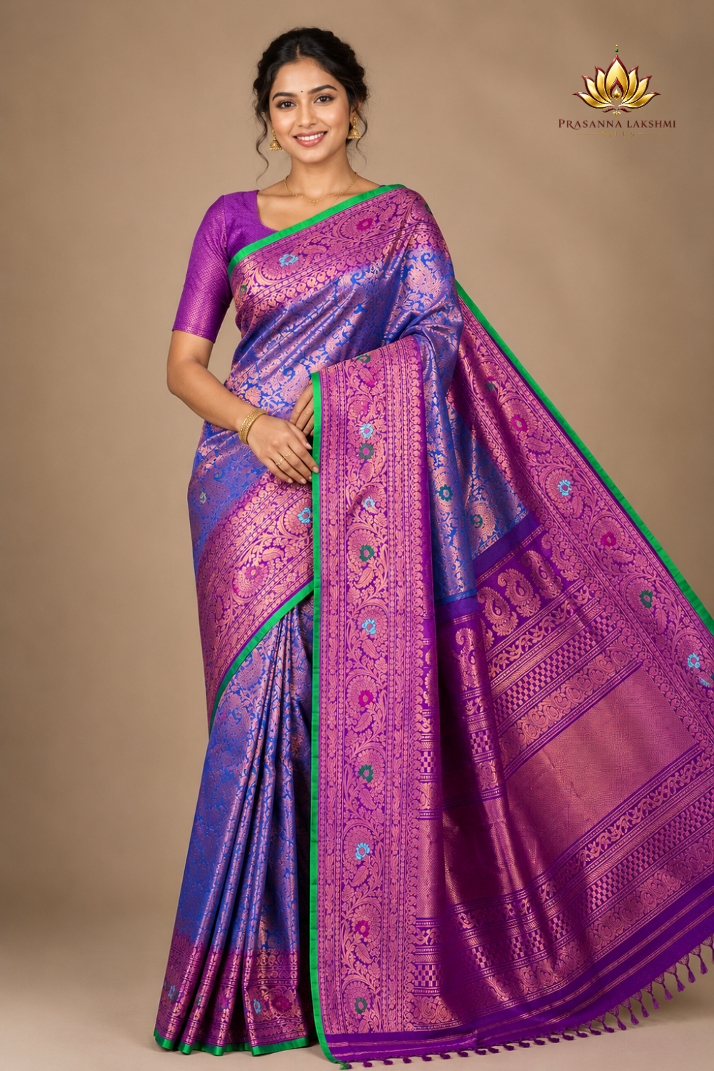 Pure Handloom Gadwal Silk Saree