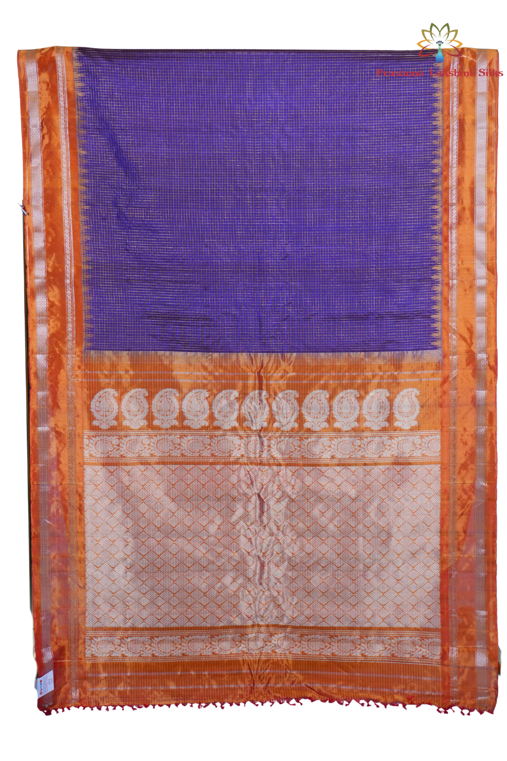Traditional handloom Gadwal pure silk saree with zari woven tissue borders suitable for weddings.