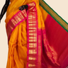 Handloom Gadwal pure silk saree with zari woven motifs
