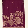 Traditional Banarasi silk saree featuring small zari woven borders and matching blouse with zari motifs.
