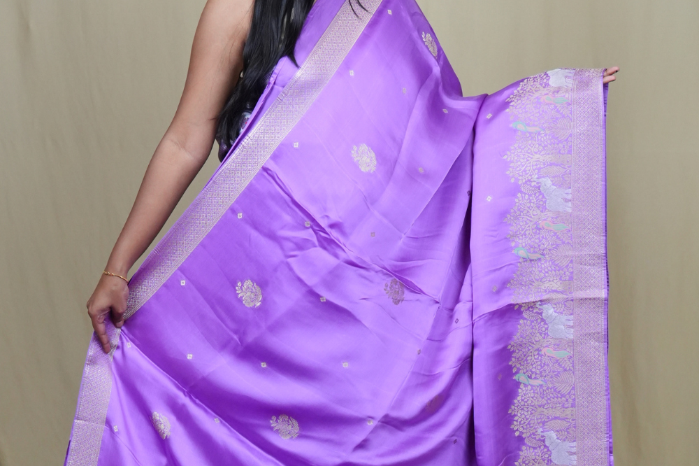 Elegant Banarasi Mashru saree perfect for weddings and celebrations