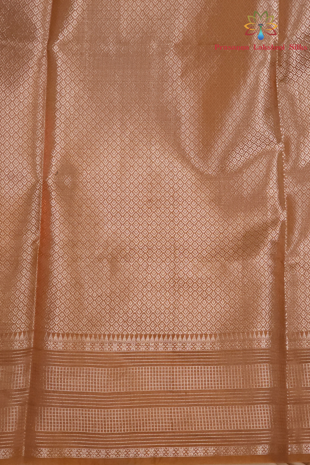 Elegant Chiniya silk saree with rich zari border and matching running blouse