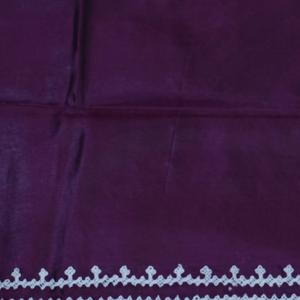 Elegant Semi Bangalore Silk Saree suitable for festive occasions with detailed Kutch embroidery.