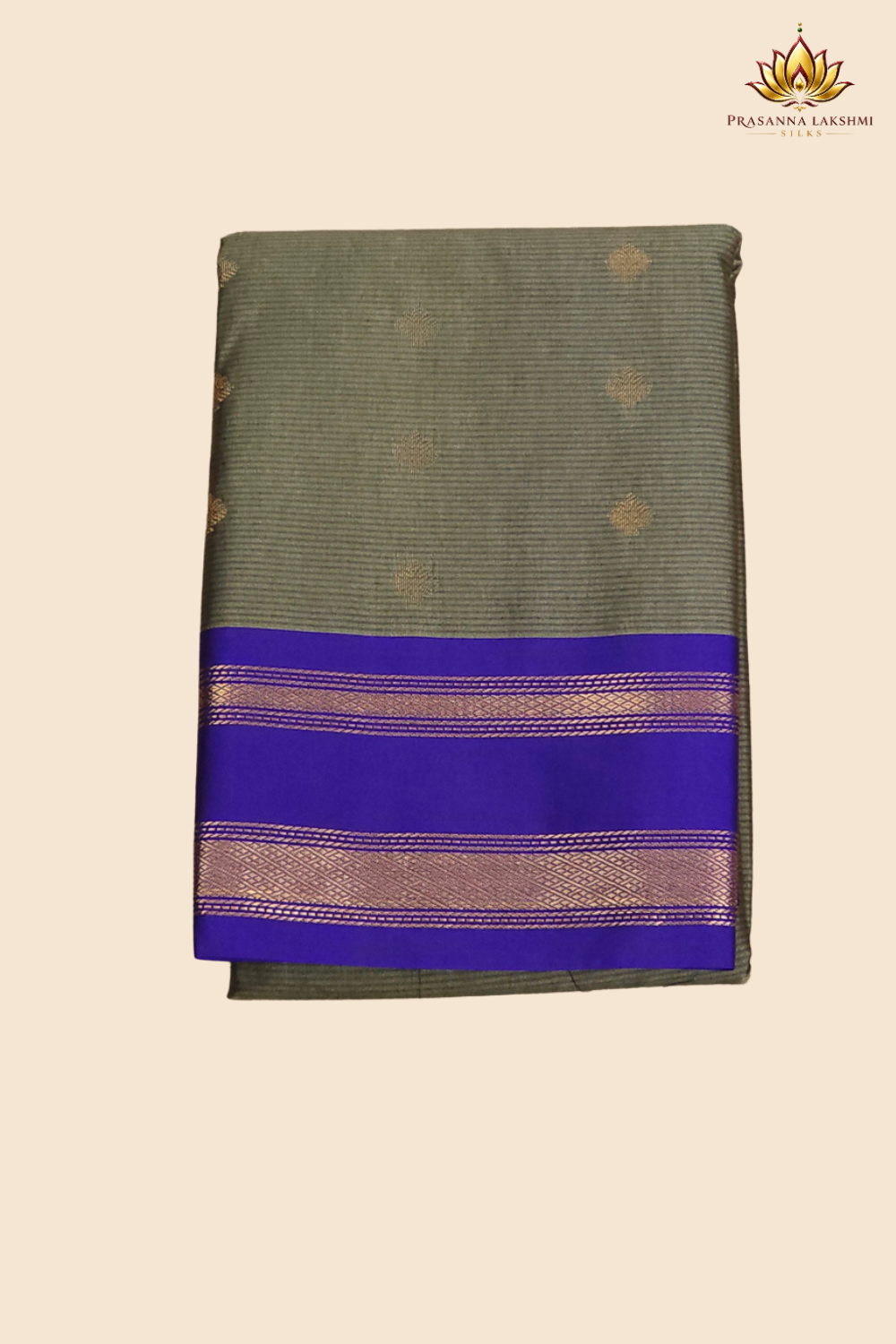 Handloom semi Gadwal saree featuring rich brocade pallu and contrast blouse
