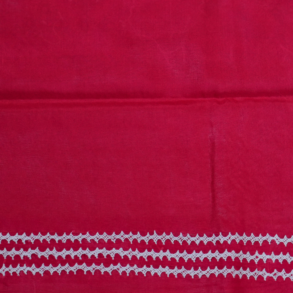 Elegant Semi Bangalore Silk Saree suitable for festive occasions with detailed Kutch embroidery.