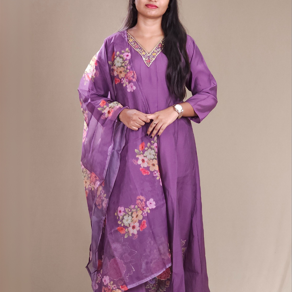 Mul chanderi dresses