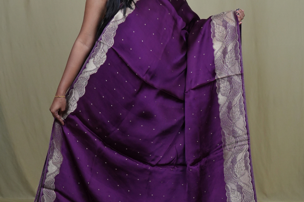 Elegant Banarasi Mashru saree perfect for weddings and celebrations
