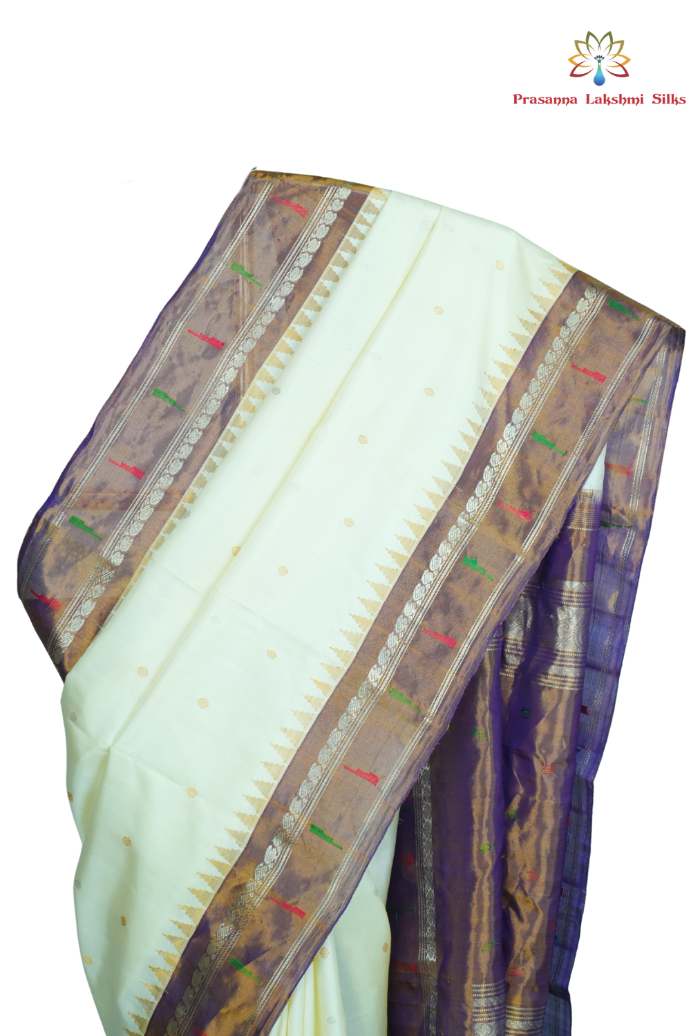 Traditional handloom Gadwal pure silk saree with zari woven tissue borders suitable for weddings.