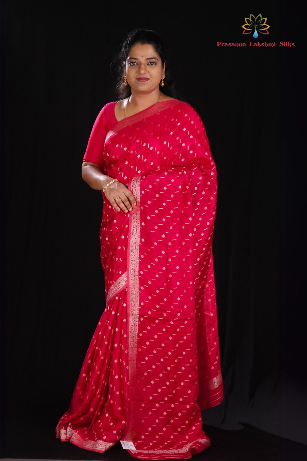 Pink Banaras Jal Saree