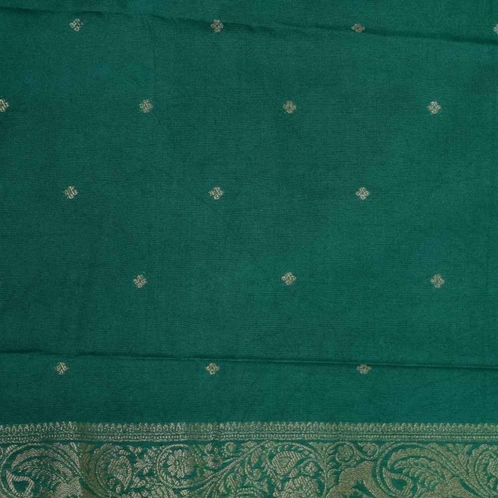 Traditional South Indian semi silk saree suitable for weddings and festive occasions.