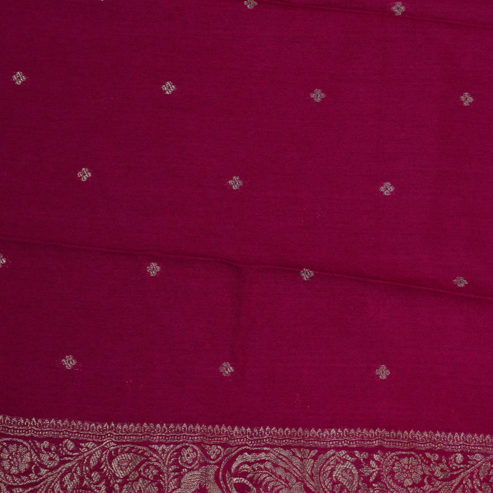Traditional South Indian semi silk saree suitable for weddings and festive occasions.