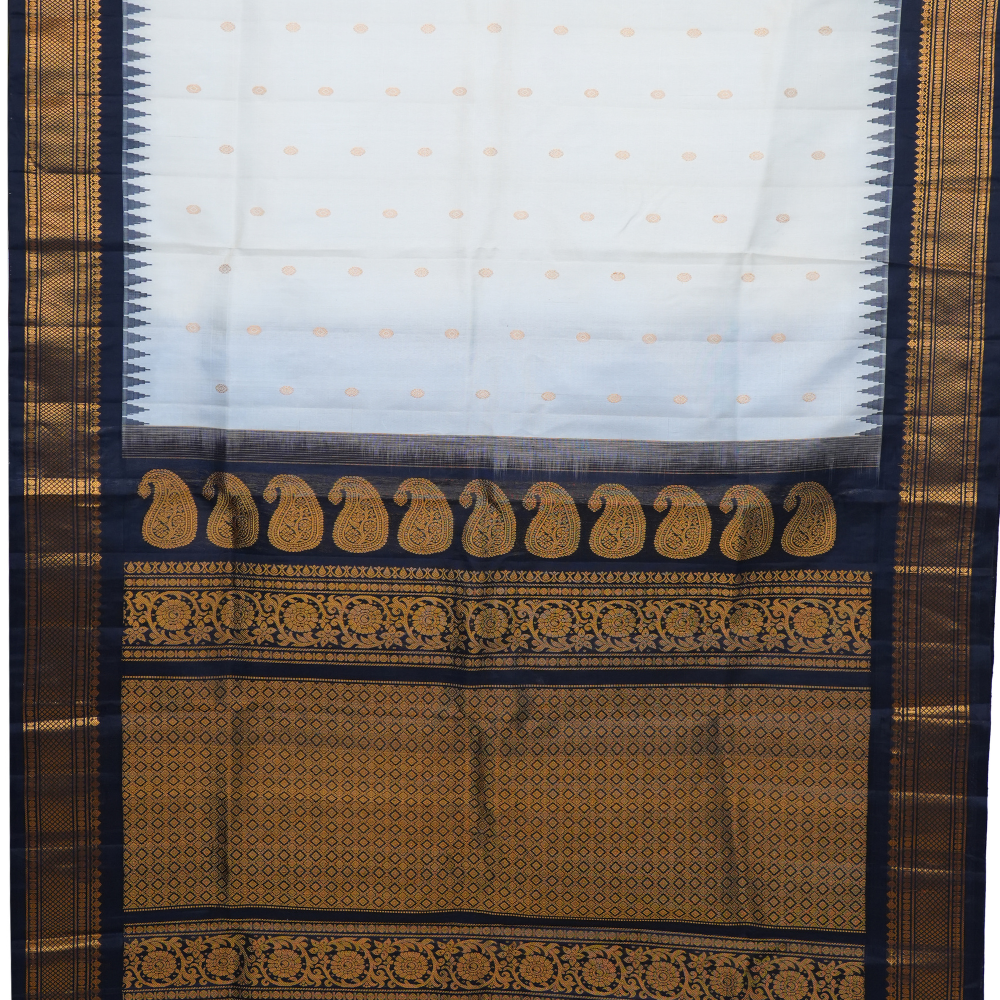 Elegant handloom Gadwal pure silk saree suitable for weddings and special occasions.