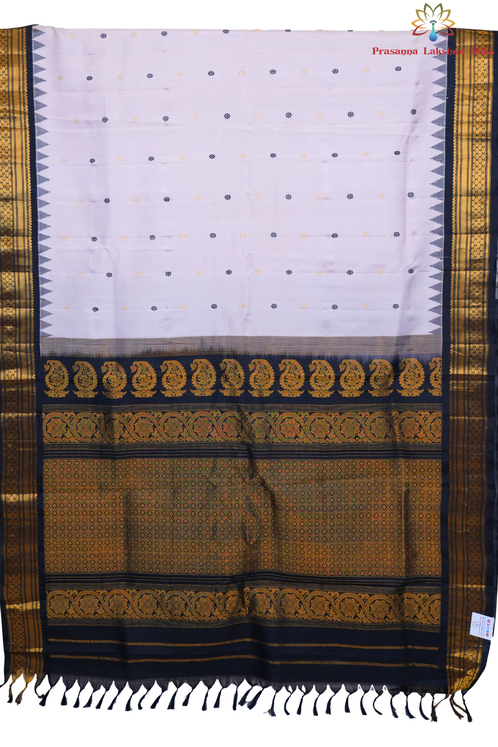 Elegant handloom Gadwal pure silk saree suitable for weddings and special occasions.