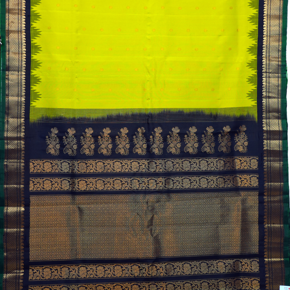 Elegant handloom Gadwal pure silk saree suitable for weddings and special occasions.