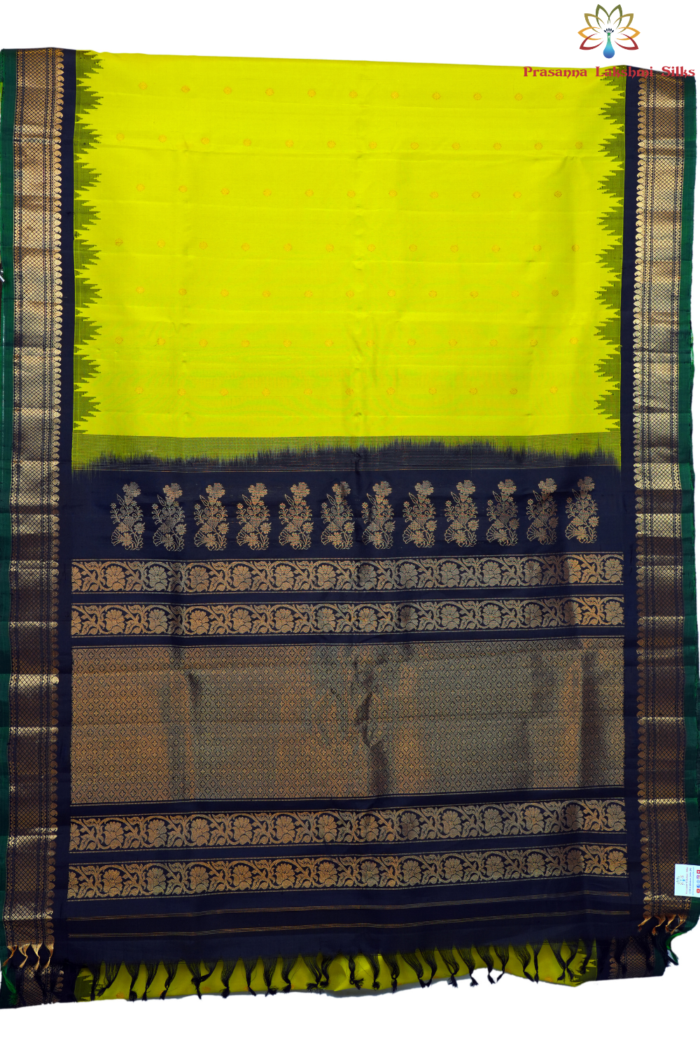 Elegant handloom Gadwal pure silk saree suitable for weddings and special occasions.