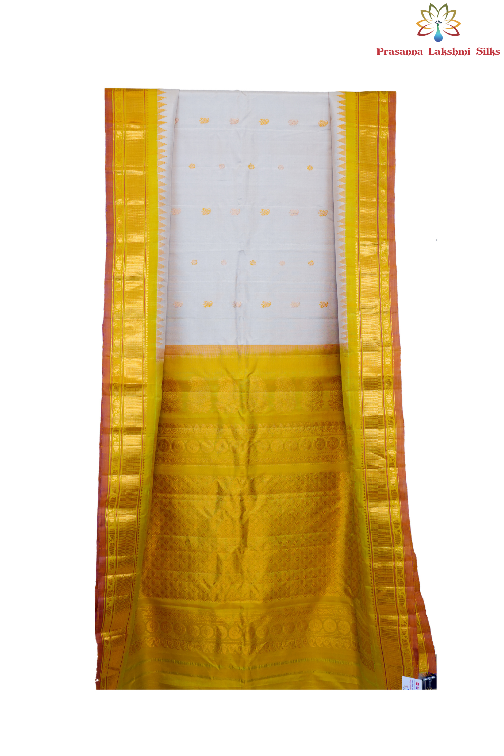 Elegant handloom Gadwal pure silk saree suitable for weddings and special occasions.
