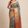 Pure Hand Pen Kalamkari saree with intricate hand-painted designs
