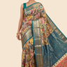 Pure Hand Pen Kalamkari saree with intricate hand-painted designs

