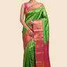 Handloom Kanjeevaram pure silk saree with zari brocade
