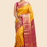 Handloom Kanjeevaram pure silk saree with zari brocade
