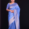 light blue soft silk saree suitable for all ocassions 