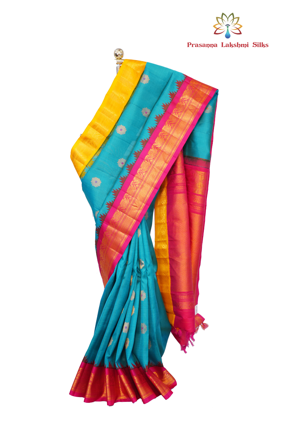 Gadwal Pure Silk Saree with Zari Border