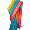 Handloom Pure Gadwal Silk Saree with zari border and rich brocade pallu