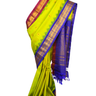 Handloom Pure Gadwal Silk Saree with zari border and rich brocade pallu