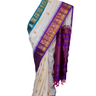 Handloom Pure Gadwal Silk Saree with zari border and rich brocade pallu