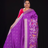 Lavender Tussar georgette sarees for all ocassions