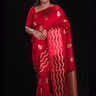 Maroon Banaras Munga saree