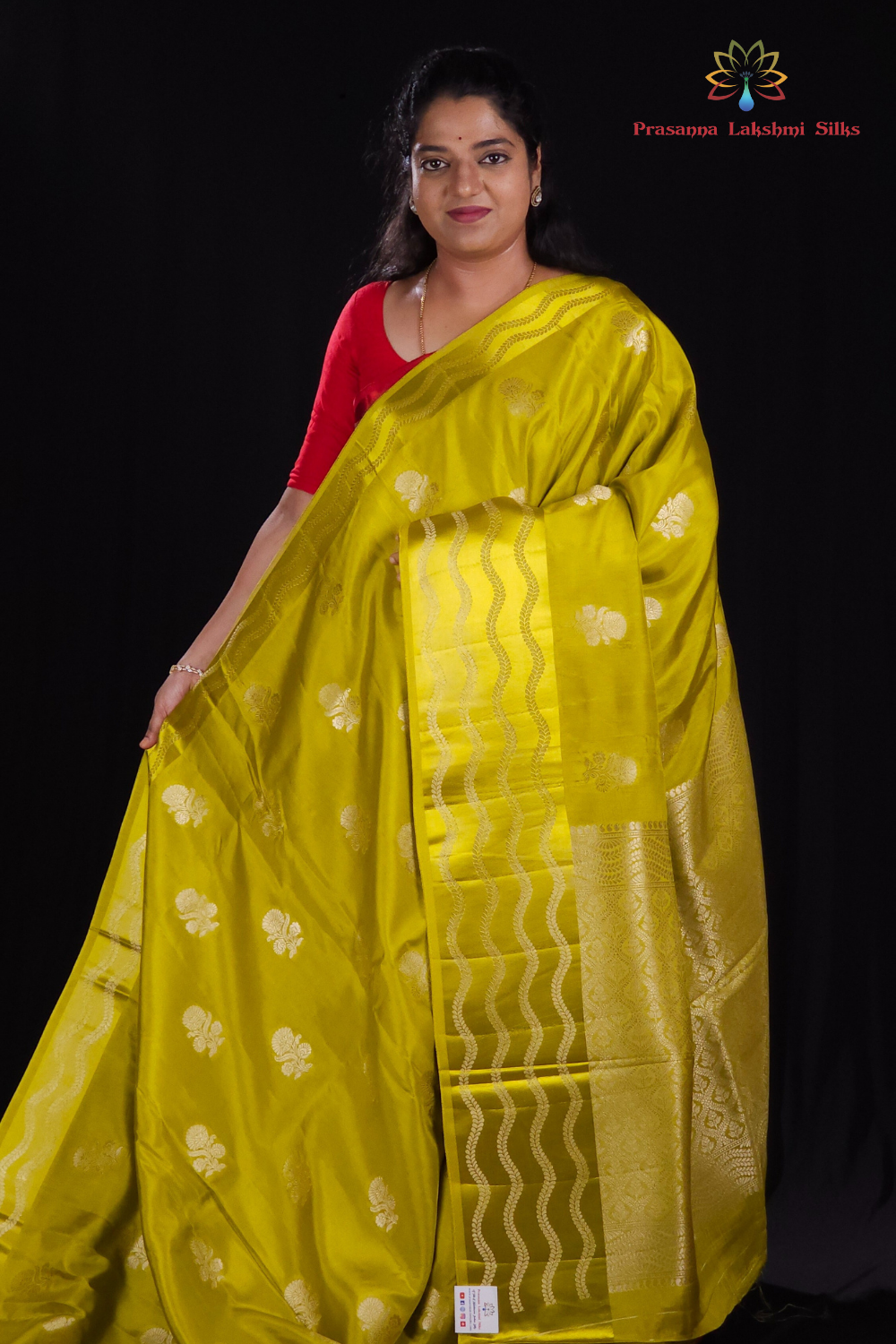Mustard Yellow Banaras Munga saree