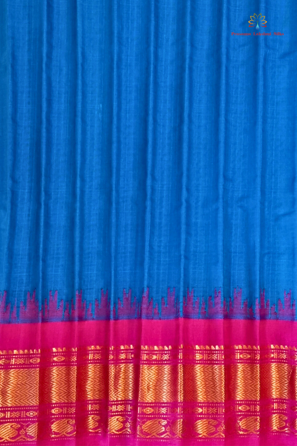 Blue Pink Ethnic Saree