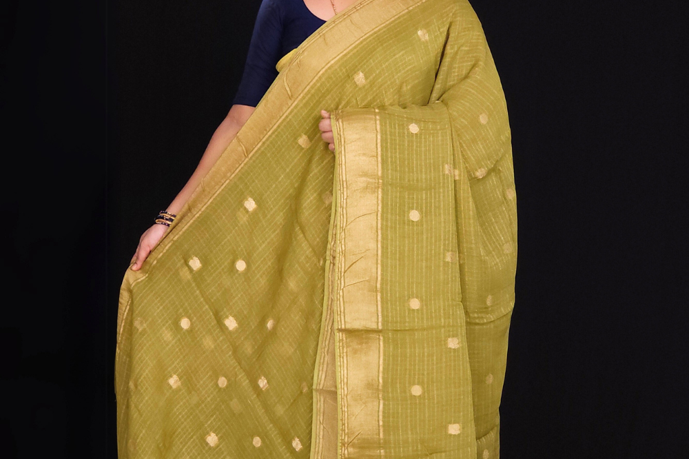 olive green Designer georgette saree for weddings and parties