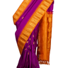 Handloom Purple Gadwal Silk Saree Online