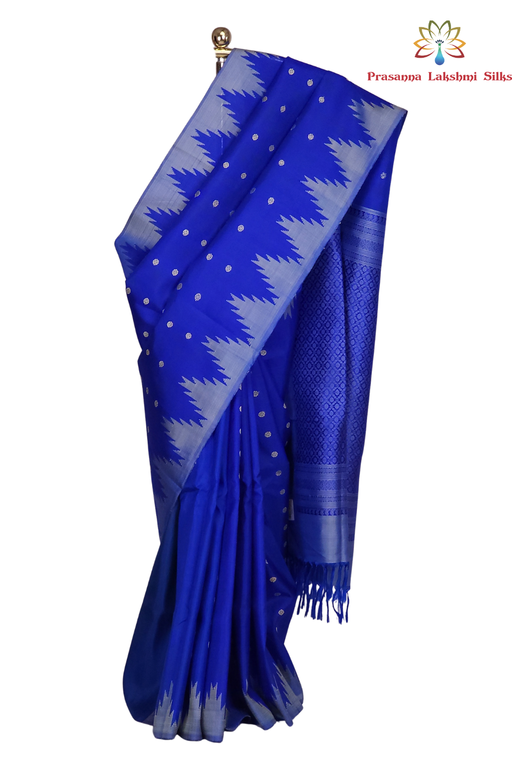Handloom Royal Blue Gadwal Silk Saree Online