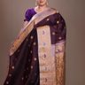 Brown Gadwal meenakaari Silk Sarees 
